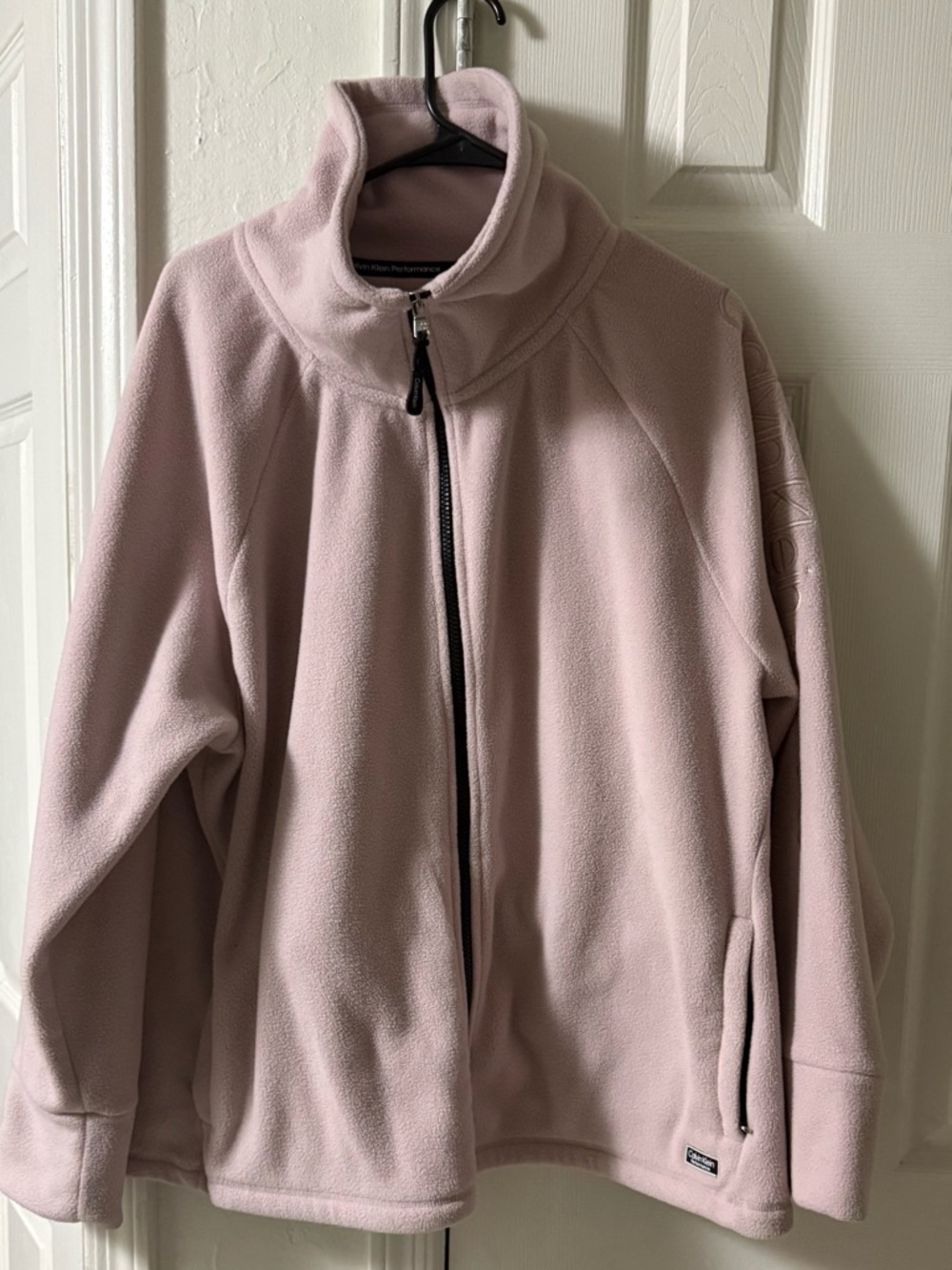 Women’s Calvin Klein Lightweight Fleece Jacket - Pink